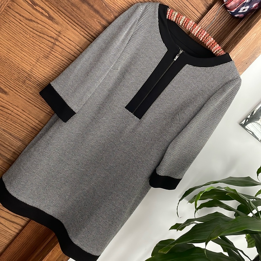 Alex Marie three-quarter sleeve knee length dress
